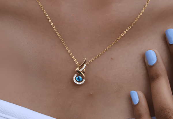 Blue Evil Eye Pendant Necklace